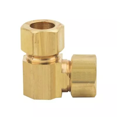 1/2 Inch Compression Lead-Free Brass 90 Degree Elbow Fitting - 4401072 • $11.09