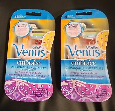 Gillette Venus Embrace & Jetables  Disposable Razors 2 Packs • $14.99