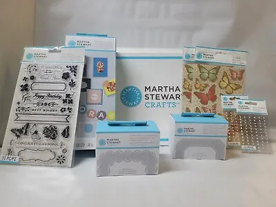 3 Martha Stewart Craft Scrapbook Border Paper Punches Clear Stamps 4x Stickers • $12