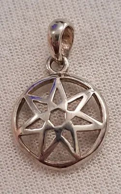 7 Point Star Septagram Heptagram Fairy Star Sterling Silver • $28