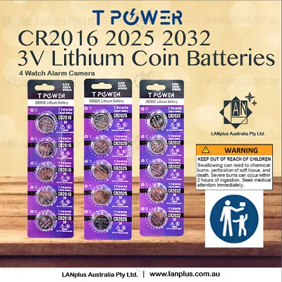 Tpower CR2032 CR2025 CR2016 CR1632 CR2430 CR2450 CR2477 Cell Button Battery • $7.59