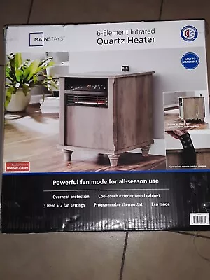 Mainstays 6 Element Infrared Tube Quartz Heater. Retail Boxed Brand New • $95.89