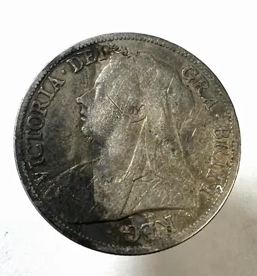 1894 Great Britain Silver  1/2 Half Crown Victoria KM# 782 • $17.99