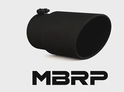 Mbrp 12  Black Diesel Exhaust Tip 5  Inlet 6  Outlet Angled Rolled End 12  Long • $89.99