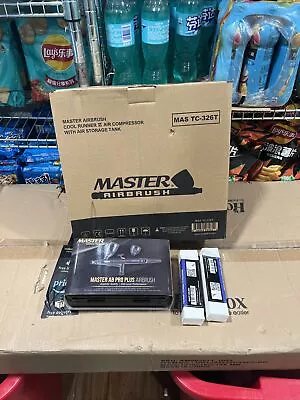 Master Airbrush Lot TC-336T Compressor Master AB PRO Airbrush 2 Needle Set • $299.99