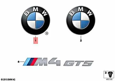 New Genuine BMW Front Roundel Emblem Badge Bonnet/Hood 51767288752 • $72.02