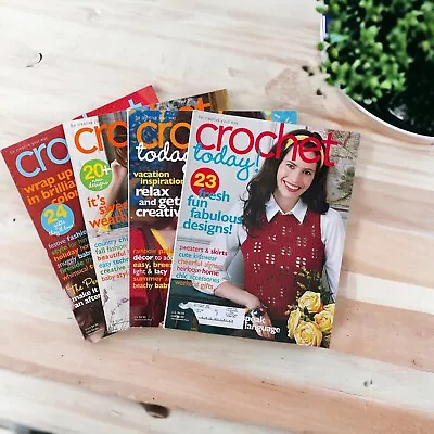 $25 • Buy Crochet Today 2008 Vintage Yarn Magazine Lot Of 4 Magazines