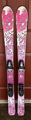 136 Cm K2 Luv Bug Girl's Skis Bindings + Boots • $112.50