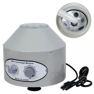 Electric Lab Centrifuge Machine Medical Practice Low Speed 4000 RPM 20ml X6 110V • $53.58