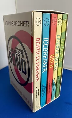 James Bond Paperback Book Box Set - 5 Classic Stories -John Gardner • £18