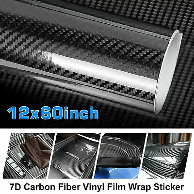 $19.99 • Buy 3D Waterproof Carbon Fiber Vinyl Car Wrap Sheet Roll Film Sticker Decal Paper