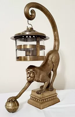 Bargain Sale For Antique Table Lamp MAITLAND-SMITH Monkey 15  High By 6  Wide • $349.99