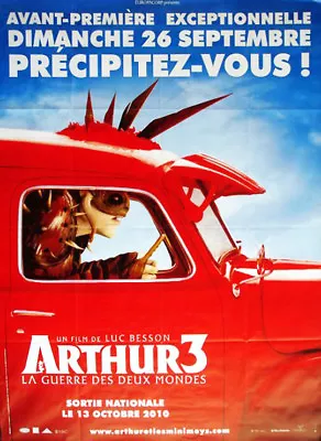 Pre Poster 47 3/16x63in Arthur 3 The War … 2010 Besson - Mylène Farmer New • $19.42