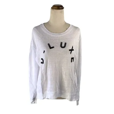 Decjuba D-luxe Linen Loungewear Top White Small • $20