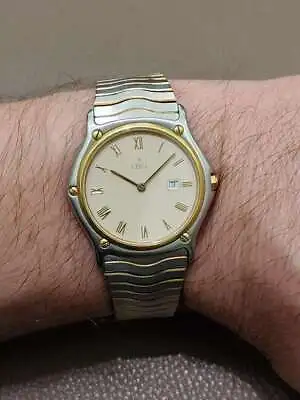 $1738.28 • Buy EBEL Classic Luxury Watch Wave White Men's Unisex Steel/Gold Quartz - 184903