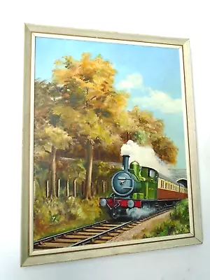 Original Oil Of Steam Train Signed By Artist In Original Frame Circa 1950s • £220