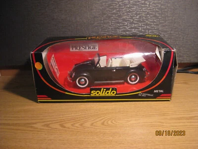 $30 • Buy 1/18     1949 Volkswagen Vw Convertible In  Black By Solido # 8014