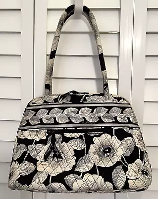 Vera Bradley Camellia Large Bowler Style Zip Quilted  Shoulder  Bag W/ Pockets • $22