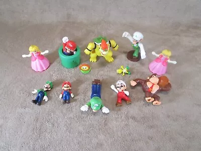 Super Mario Bros PVC Lot Of 12 Action Figures TOYS Cake Toppers Nintendo • $8.99