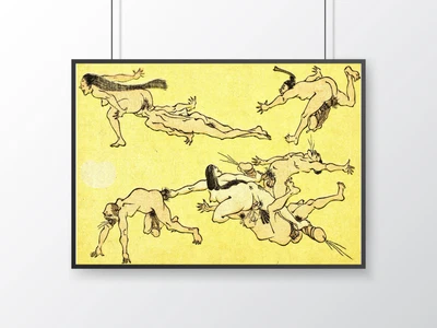 £6.99 • Buy Vulgar Sexual Acts | Vintage Japanese Art Poster | Print | Wall Art | Lounge |