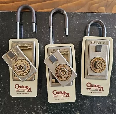 Heavy-Duty Vintage Key Storage Combination Lock Box Supra-C Lot Of 3 Read  • $24.99