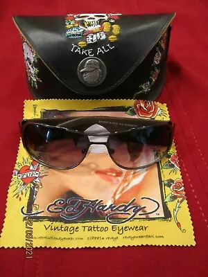 Ed Hardy Sunglasses Winner Take All EHS 037 DICE Gunmetal Revolution Eyewhere • $150