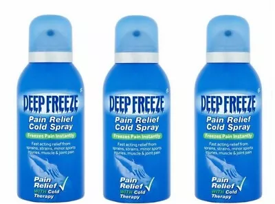 £16.48 • Buy Deep Freeze Pain Relief Cold Spray 3 X 150ml