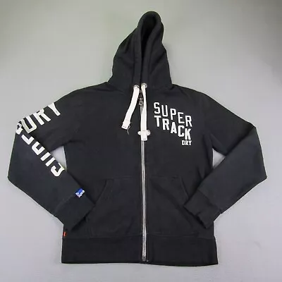 Superdry Hoodie Mens Medium Black Full Zip Up Sweater Jacket Sweatshirt Tokyo ^ • $29.97