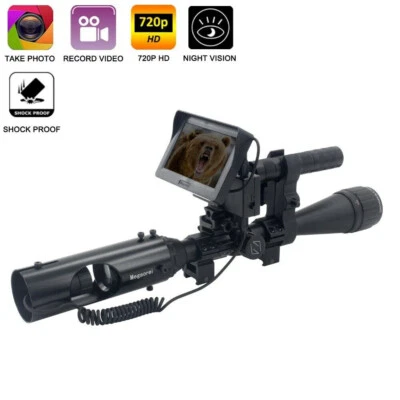 £105.61 • Buy Megaorei 2 IR Infrared Rifle Scope +Camera DVR 200-400M Visual Range 4.3in HD720
