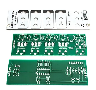 MST 4-Channel Audio / CV Mixer Eurorack PCBs And Panel • $47.68