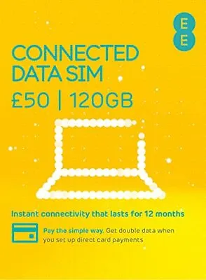 EE 12 Months EE PAYG SIM Card Preloaded With 120GB Of Data • £49.49