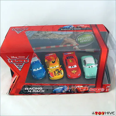 Disney Pixar Cars 2 Racing 4 Pack McQueen Camino Denise Raoul Caroule Target Set • $44.99