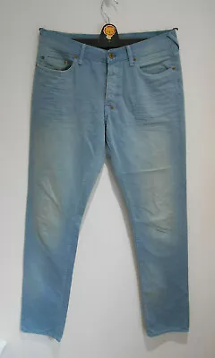 £40 • Buy PRPS Dusty Blue Denim Fury Slim Fit Jeans W 32 L 35 VGC Casual Distressed