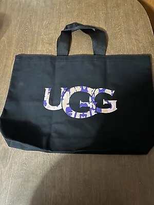 Ugg Fall 2021 Tote Bag Black With Pink Purple Camo Logo Unused • $34.99