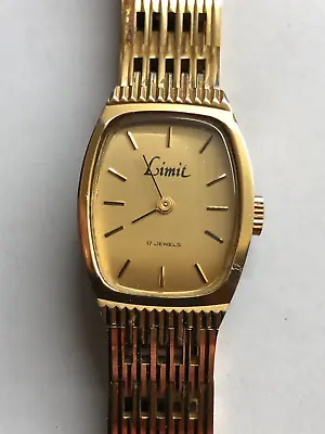 Limit Ladies Hand Wind Mechanical Gold Plated Watch Ex. Used Condition Working • $12.43
