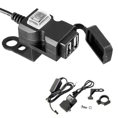 12V Waterproof Motorbike Motorcycle Dual-USB Charger Power Socket Adapter Outlet • $8.45