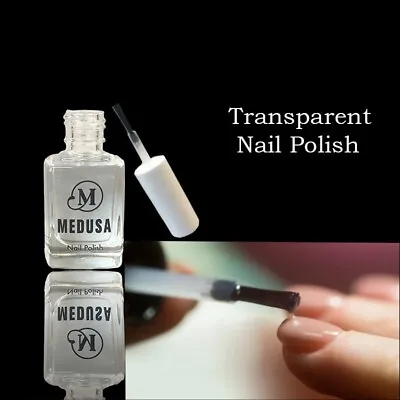 MEDUSA Clear Nail Polish Nail Varnish -GLOSSY- TRANSPARENT Wet Look Nails- 11 Ml • £2.99