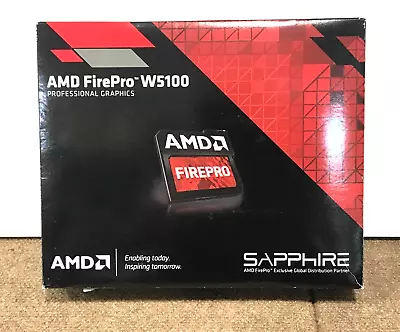 Sapphire AMD FirePro W5100 4GB DDR5 Quad DisplayPort PCI-E3x16 Video Card ✅❤️️✅ • $149.99