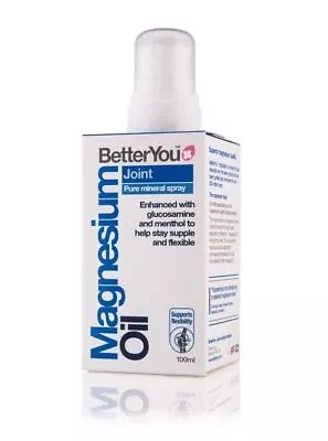 BetterYou Magnesium Oil Joint Pure Mineral Spray 100ml • £9.49