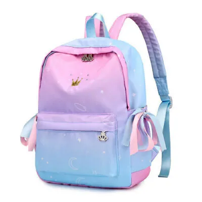 Girls Backpack Rucksack School Travel Kids Teens Shoulder Bag Satchel Anti-Theft • £16.04