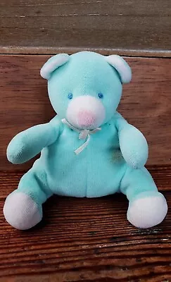 Vintage Eden Pastel Terry Bear Rattle Plush Stuffed Animal Blue Small Teddy  • $75.99