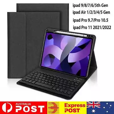 $37.90 • Buy Smart Case & Bluetooth Keyboard Cover For IPad 10/9/8/7/6th Gen Air 5/4/3 Pro 11