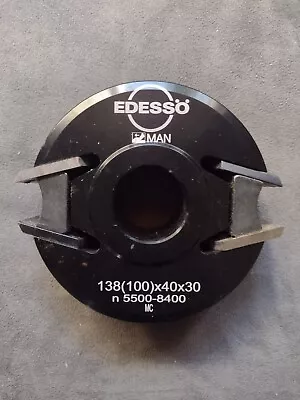 New Edessö Edesso Man 138 100X40X30 SPINDLE MOULDER CUTTER BLOCK HEAD Never Used • $78.87