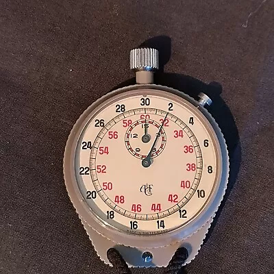 Vintage Leonidas 7  Jewels Mechanical Stopwatch Swiss Made WORKS GREAT! • $125