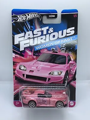 Hot Wheels - Honda S2000 Pink - Women Of Fast & Furious - Diecast - 1:64 Scale • £8