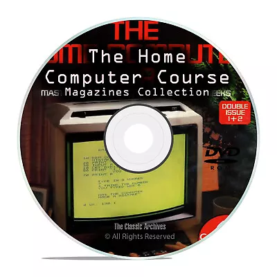 The Home Computer Course Magazine Full 24 Issue Run In PDF Format On CD I33 • £7.63