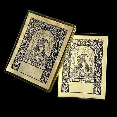 VTG Antioch Bookplate Ex Libris Gnome 51 Decorative Self Adhesive Labels Boxed • $25