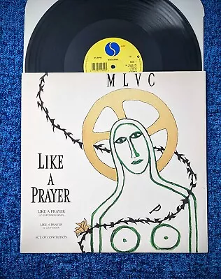 Madonna Like A Prayer 12'' Vinyl Lp Uk Record Sire 1989 Maxi Single • $40