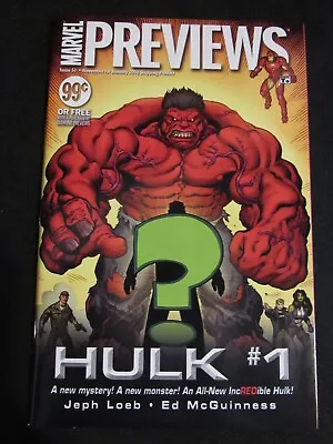 Marvel Previews #51 (2008) 1st Red Hulk NM 9.4 PX457 • $14.95