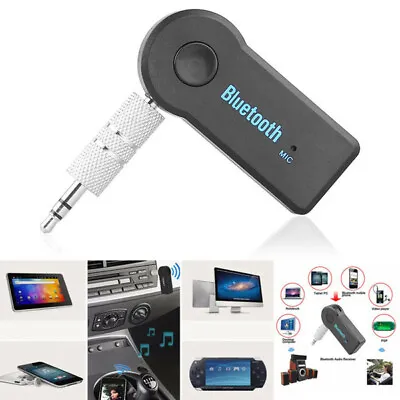 Portable 3.5mm Streaming Car A2DP Wireless Bluetooth AUX Audio Receiver Adapter • $2.55